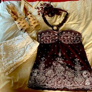 ‼️BOGO No Boundaries very cute Halter top, size S/M